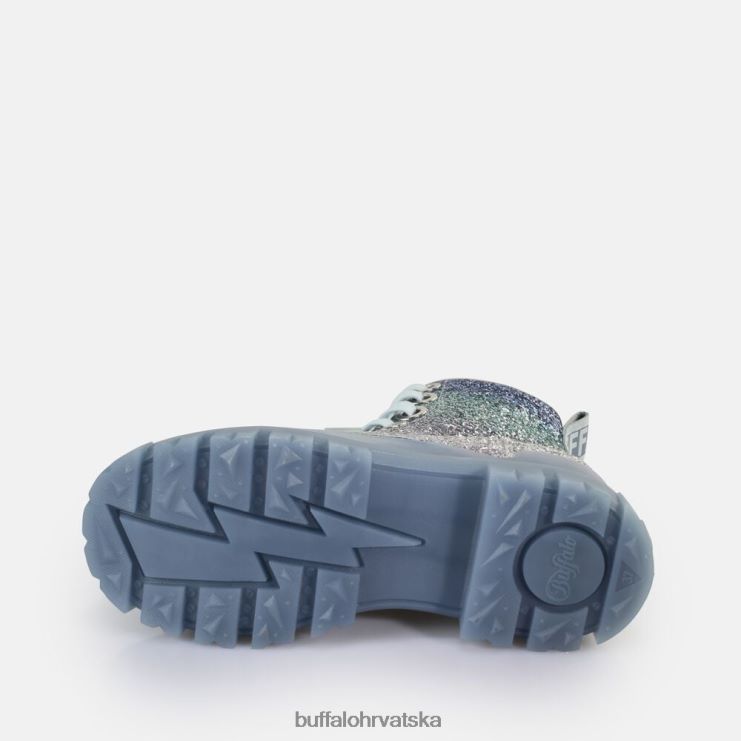 srebrno siva Buffalo aspha lace up hi gležnjača vegan |čizme TDD6T440